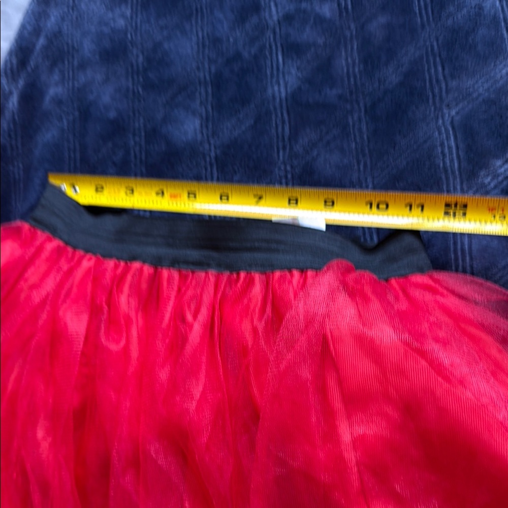 Halloween Costume Red Tulle Tutu Skirt with lights and tail one size - Picture 11 of 17